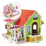 Dream Villa - Casuta din lemn cu mobilier de dormitor